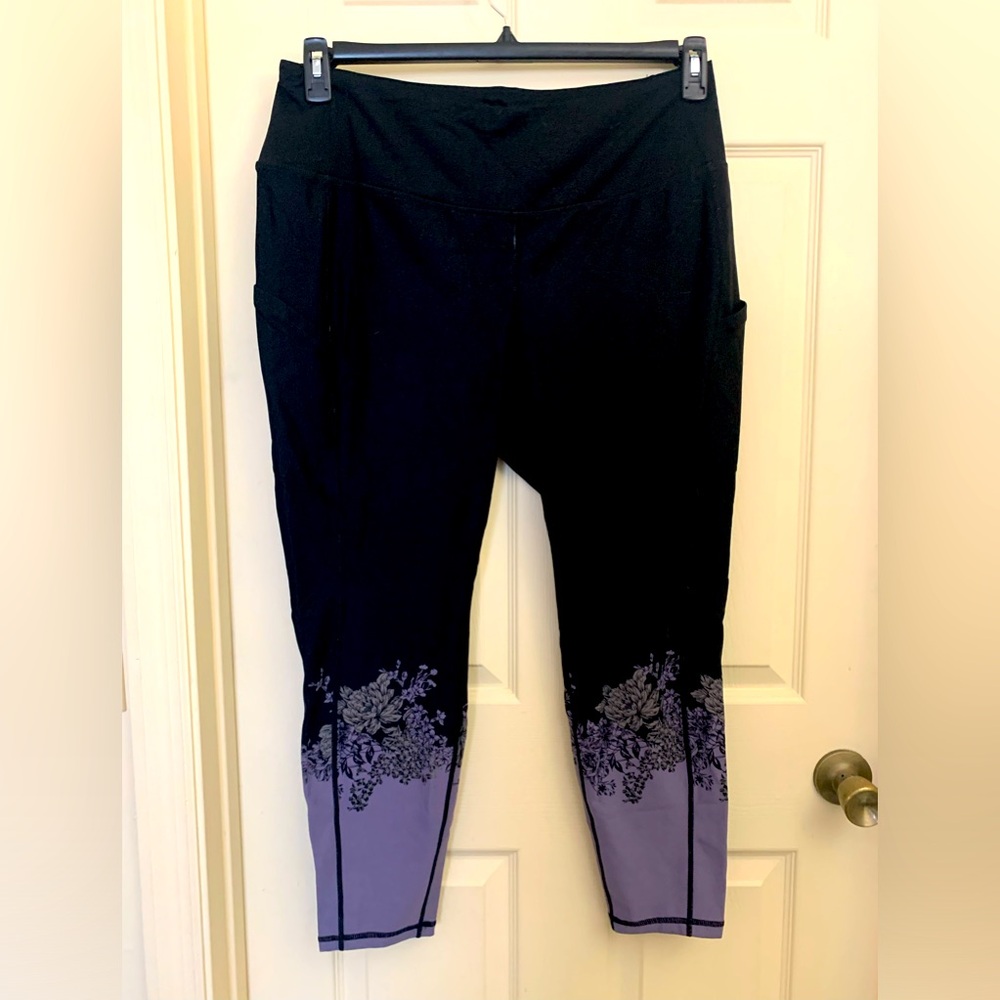 Torrid Active Performance Floral Full Length Leggings with Side Pockets